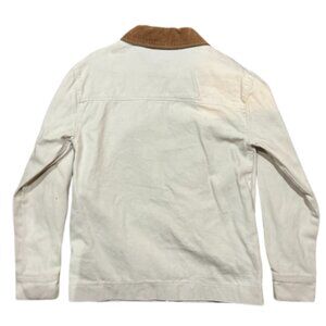 Tan Zip Up Jacket w/Brown Satin Fur Collar